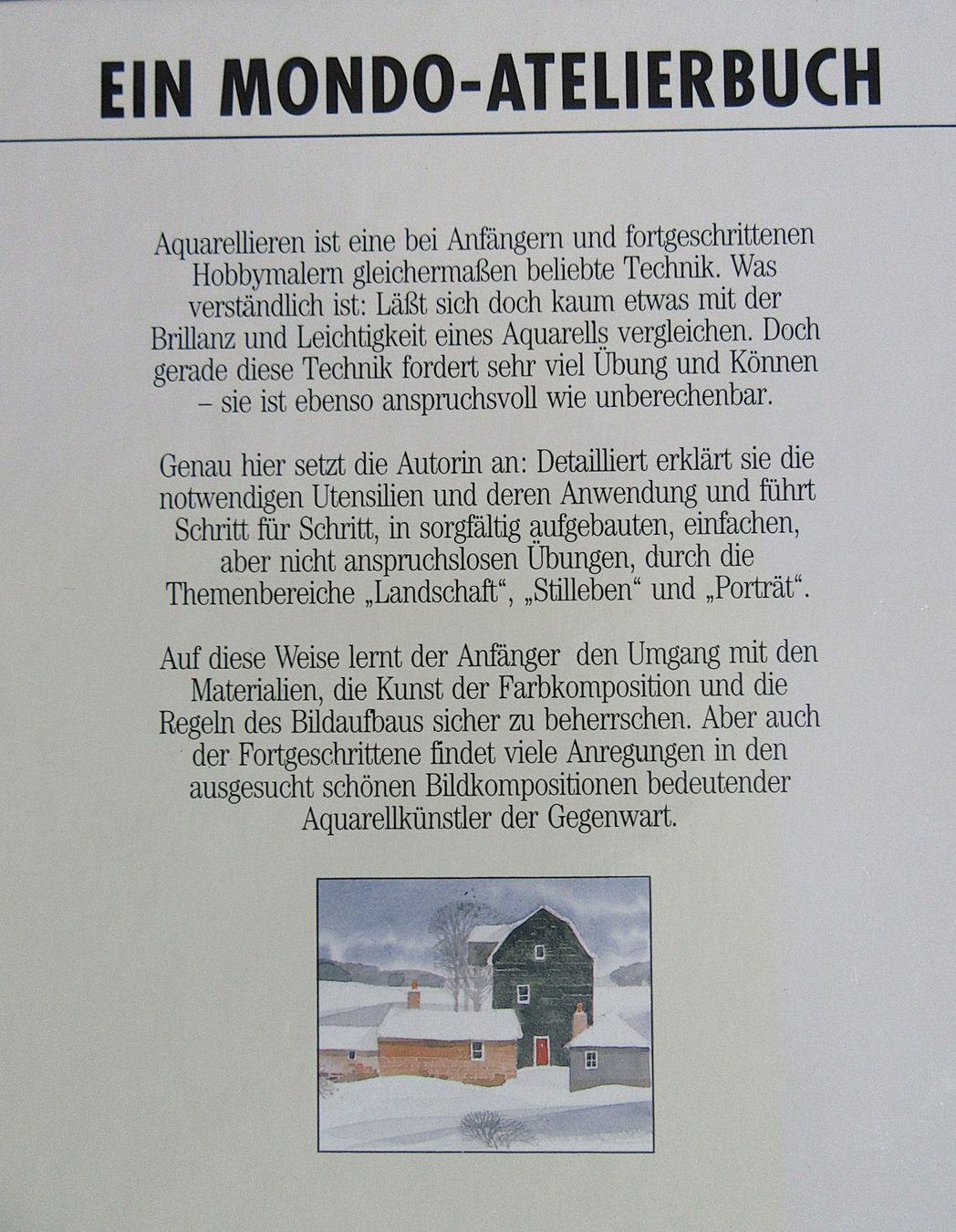 Libri: Aquarell - Ein Mondo-Atelierbuch – Usato da Auenstein venduto da Padabimbim 1