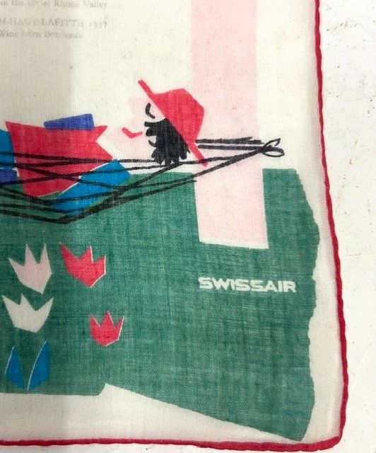 Altro in  Abbigliamento & Accessori: Taschentuch SWISSAIR "Repas Jet" 60er – Usato da Zürich venduto da gigimai67 1