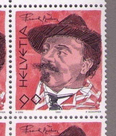 Tutti i francobolli: 1990_804_F. BUCHSER__Abart "SPITZER+BREITER ZAHN" !__VB ** – Nuovo (secondo la descrizione) da Marthalen venduto da Ch_quality 2