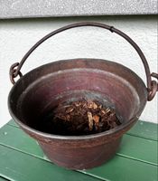 Kupfer Kessel mit Henkel