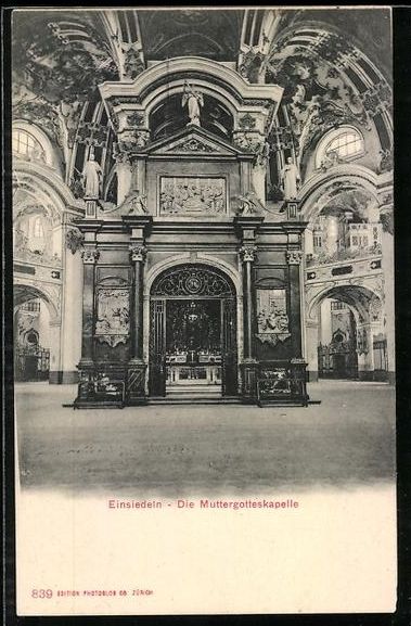 Ansichtskarten: AK Einsiedeln, Muttergotteskapelle – Gebraucht aus Berlin von bartko-reher