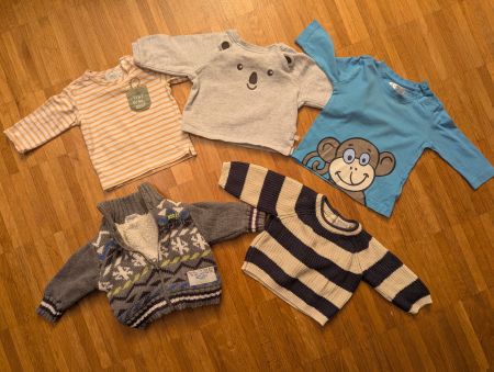 5-teiliges warmes Baby-Oberteil-Set, Grösse 62,Top ZustandZ