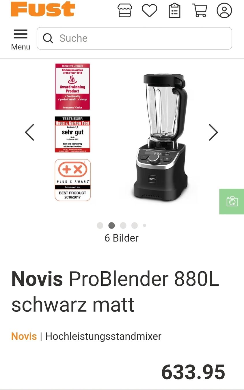 Elettrodomestici da cucina: Novis Pro 880 L Power Blender – Usato da Dübendorf venduto da ebu_6qyl 3