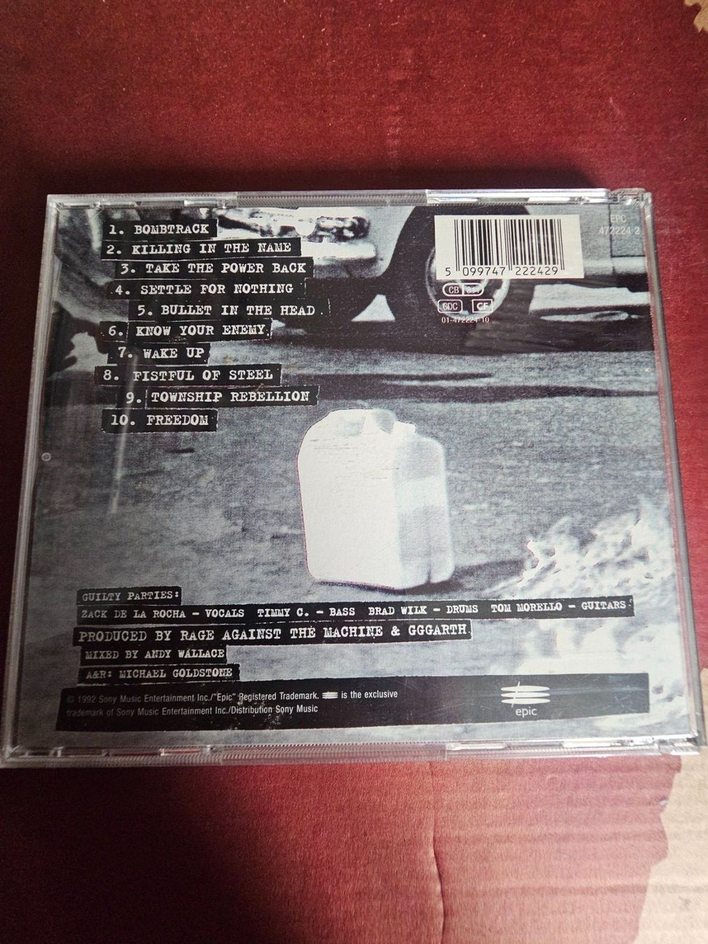 CDs: CD - Rage Against The Machine – Rage Against The Machine – D'occasion à Biberist par Foolio0 1