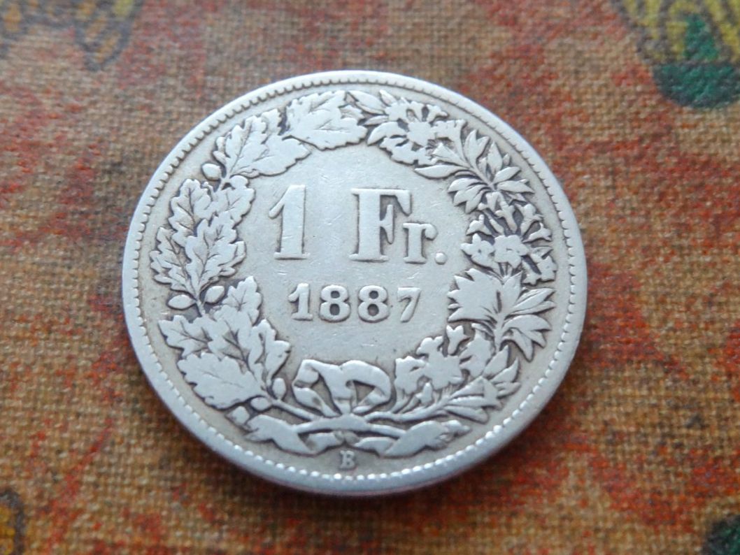 Tutti le monete: 1 Fr. 1887  (Y) – Usato da Romanel-sur-Lausanne venduto da Swift13