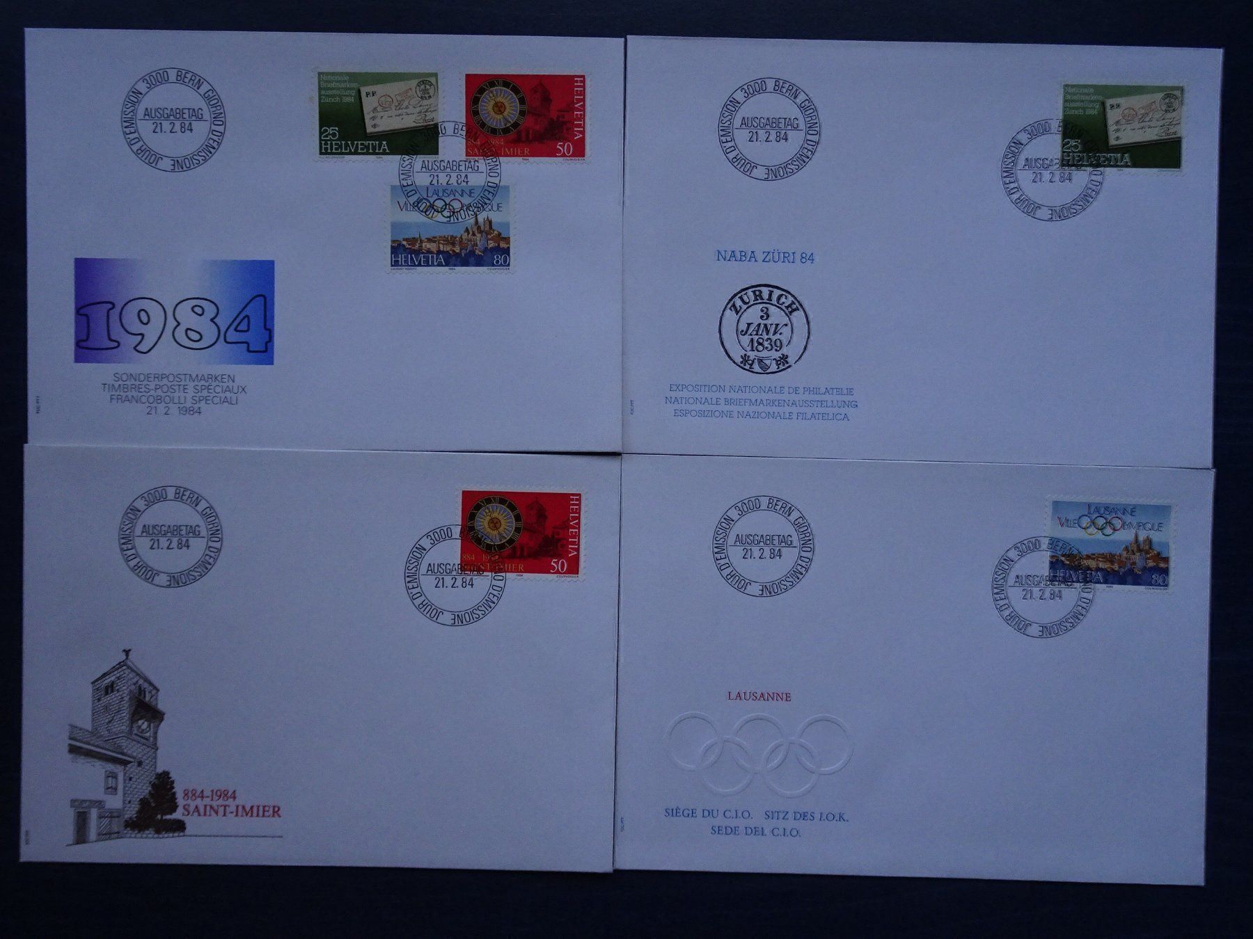 Tous les timbres: 1984 – Neuf (Voir description) à Aadorf par Chnorli-Furz