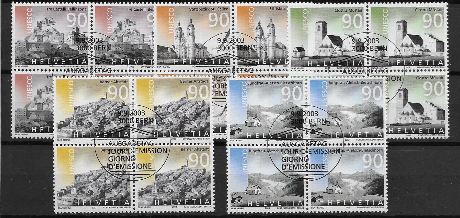 Tutti i francobolli: B1096 - Unesco 2003 B4 1er jour – Usato da Trélex venduto da Phil_Albert