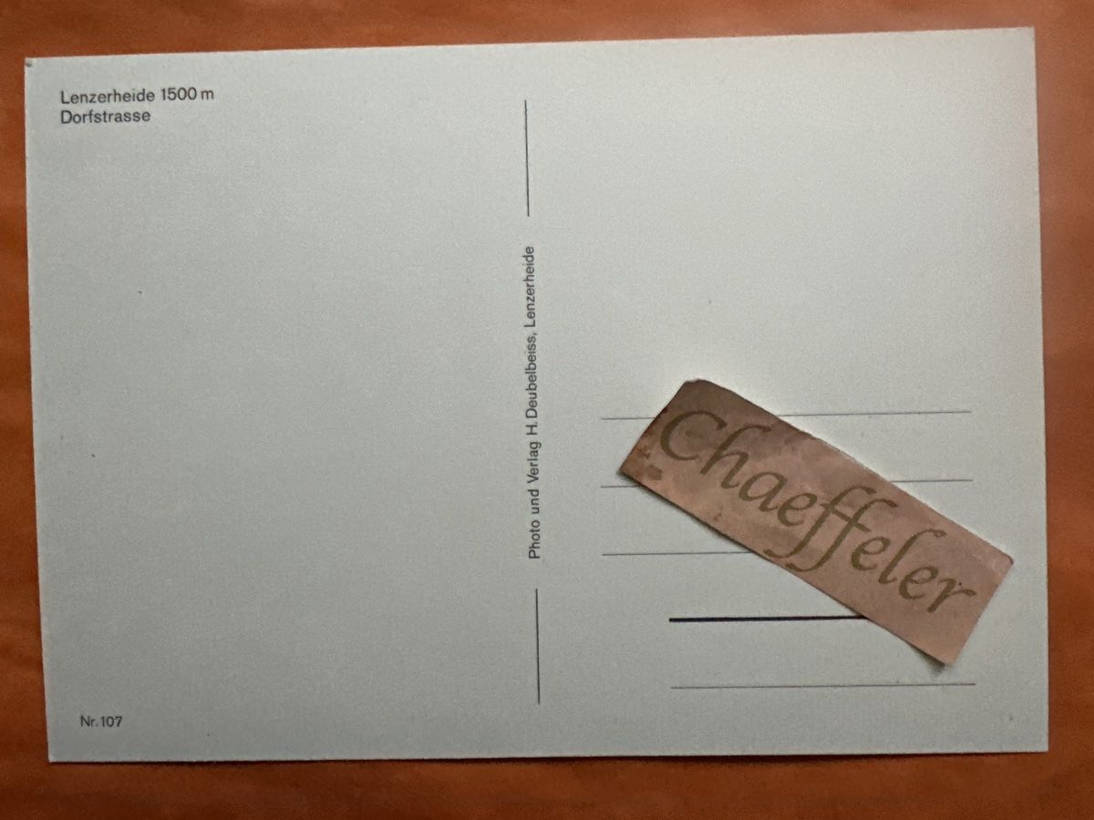 Cartoline postali: Lenzerheide, Dorfstrasse, Graubünden – Usato da Zürich venduto da Chaeffeler 1