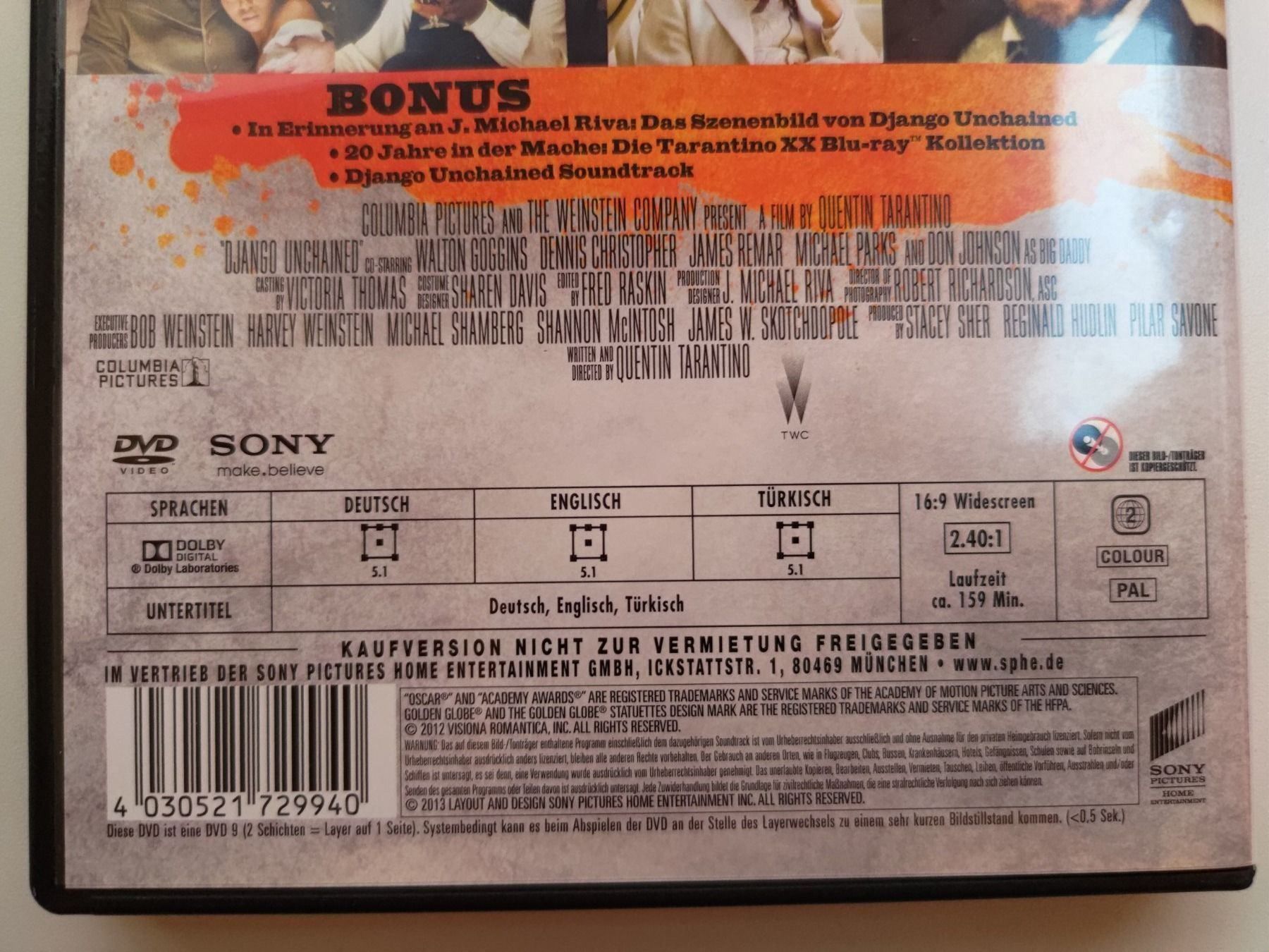 Tutti i DVDs: Django Unchained – Usato da Liestal venduto da Kratzilla 3