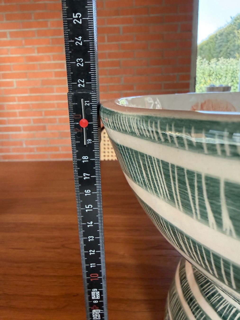 Ciotole: Grosse Keramikschale auf Fuss – Usato da Brütten venduto da Bettina_07 3