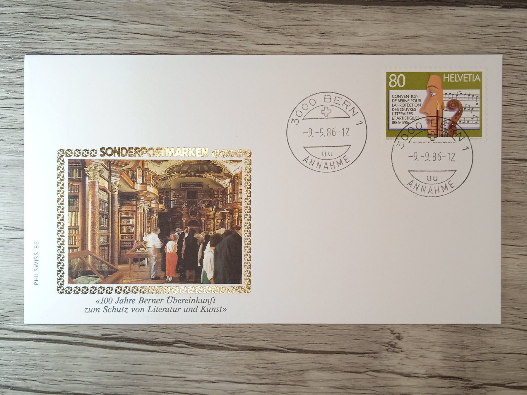 Tutti i francobolli: TR51 Enveloppe + Timbre Suisse 1986 – Usato da Cousset venduto da Patrick_Collections