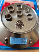 7 Ringe 925 Silber 36g