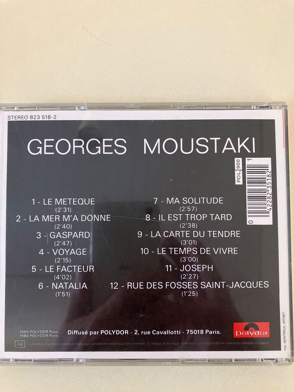 CD: Georges Moustaki - Le Meteque – Usato da Rüti ZH venduto da Ochello 1