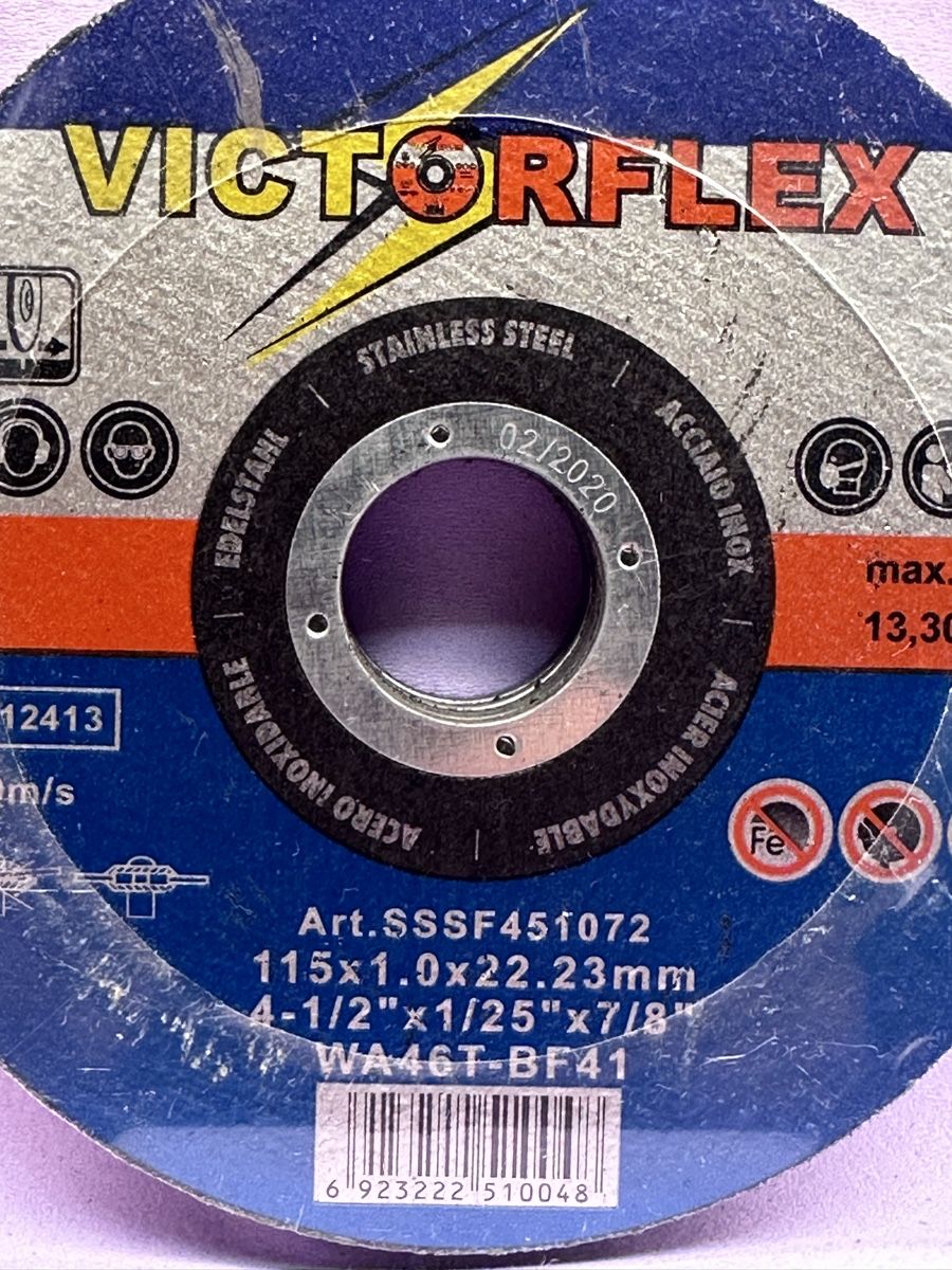Alle Werkzeuge: VIGTORFLEX disc cutters 115x1.0x22.23mm 10X – Neu und originalverpackt aus Elsau von MANWITHVAN 1