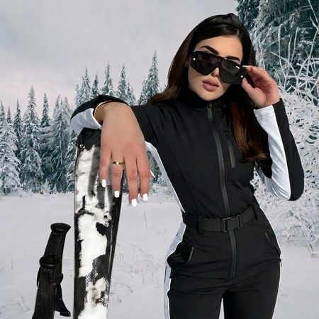 Combinaison de ski une pièce légère pour femme, imperméable