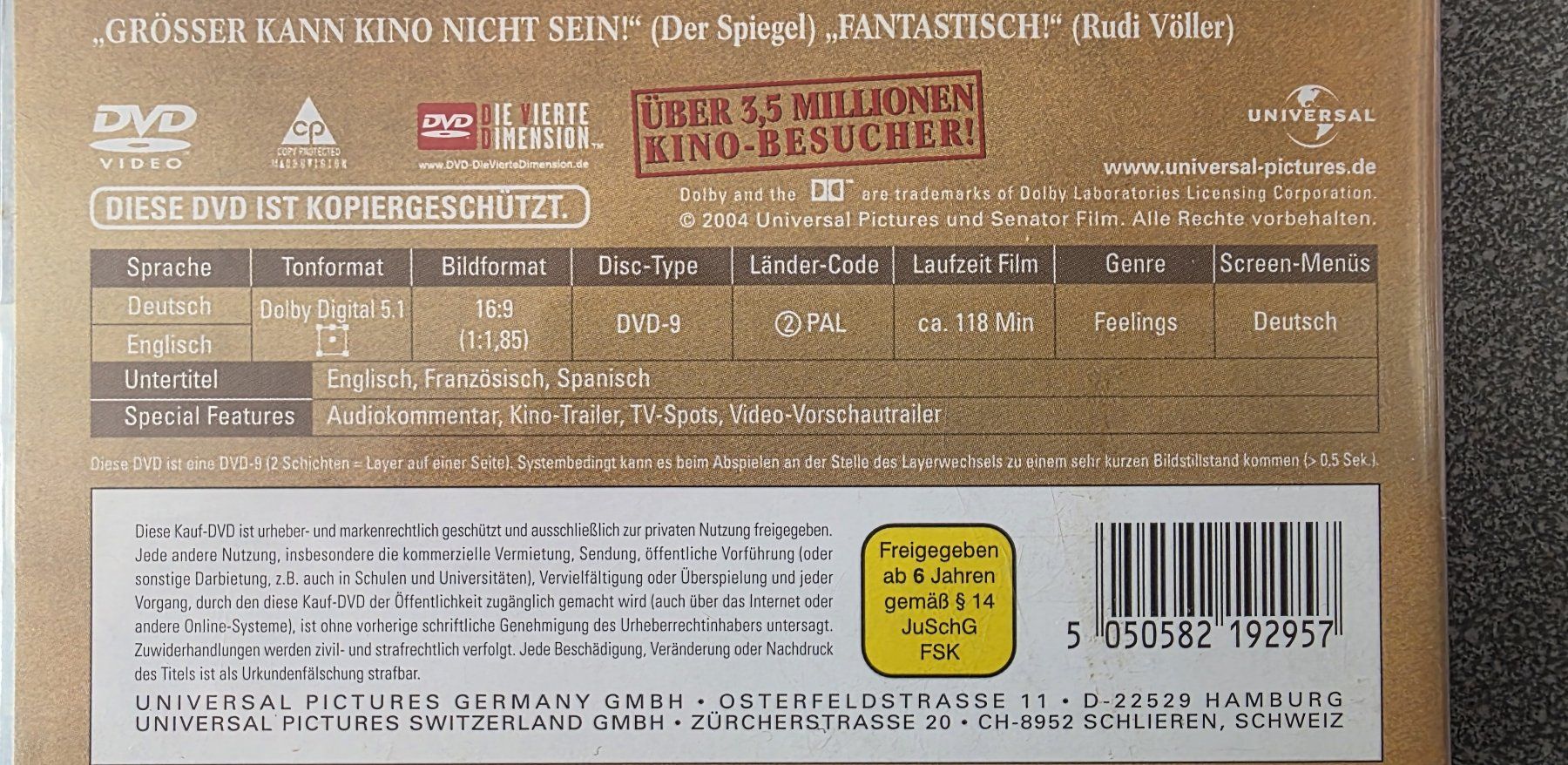 Tutti i DVDs: DVD Das Wunder von Bern – Usato da Oetwil am See venduto da fineli2 1