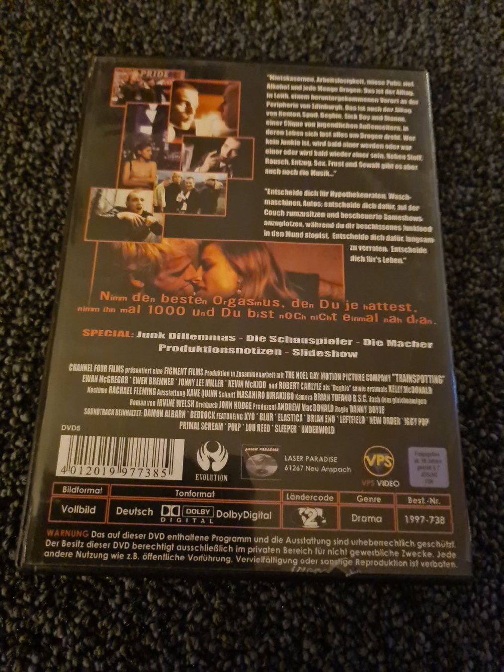 Tutti i DVDs: TRAINSPOTTING (7973) – Usato da Ruswil venduto da Ruck.Zuck. 1