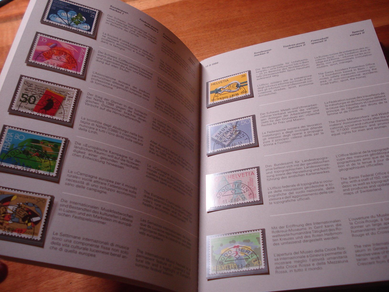 Tutti i francobolli: Jahrbuch Schweiz 1988, ET-o – Usato da Niederwil AG venduto da morostahu 1