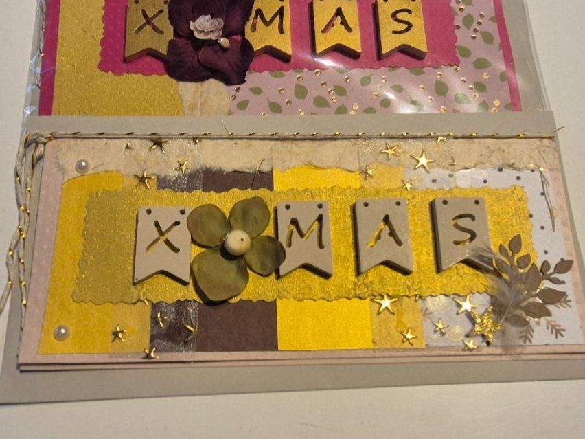 Cartoline: 4er SET, Weihnachtskarten mit X-MAS Buchstaben – Nuovo e nell'imballaggio originale da Nottwil venduto da echtMOMO 5