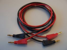 2 Labor-Messkabel 4mm Ø / 154cm
