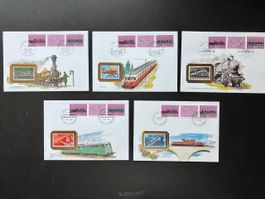 Thema Eisenbahn - Sonderumschläge Schweiz 1982