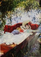 Une femme et un enfant endormis
