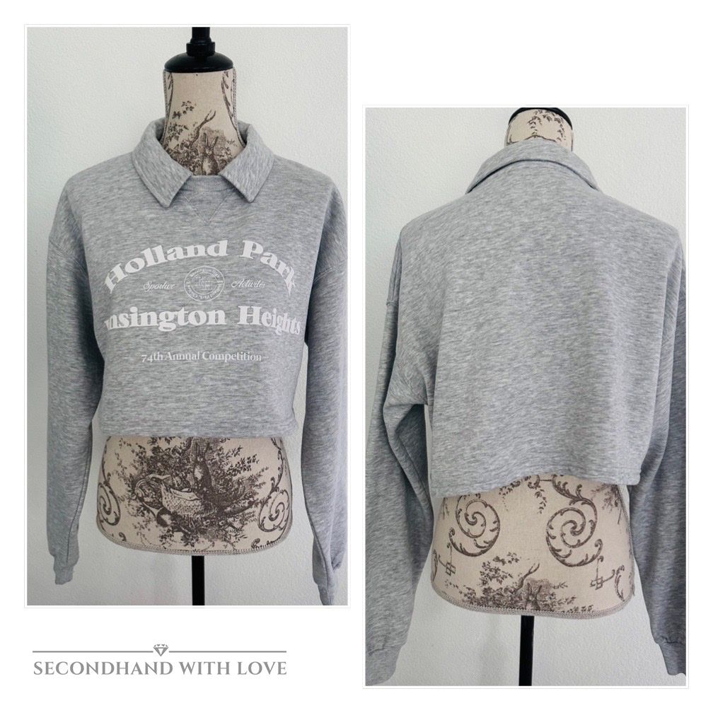Bershka Maglioni & Felpe: # WOMAN - Crop Pullover Gr. S - BERSHKA # – Usato da Bolligen venduto da secondhand-with-love