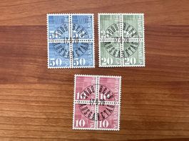 1978  CH Erstag gest.Viererblock mit Kontrollaufdruck (K245)