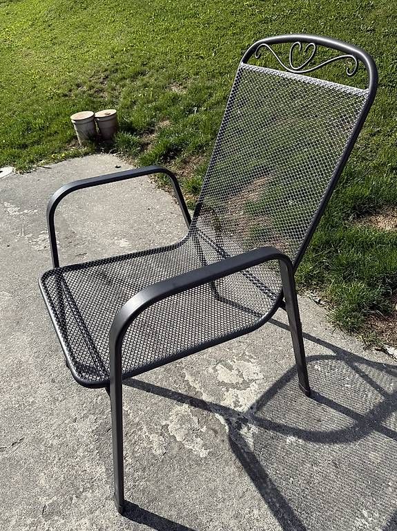 Sedie: Chaises de jardin en métal émaillée – Usato da Puidoux venduto da jam_7try
