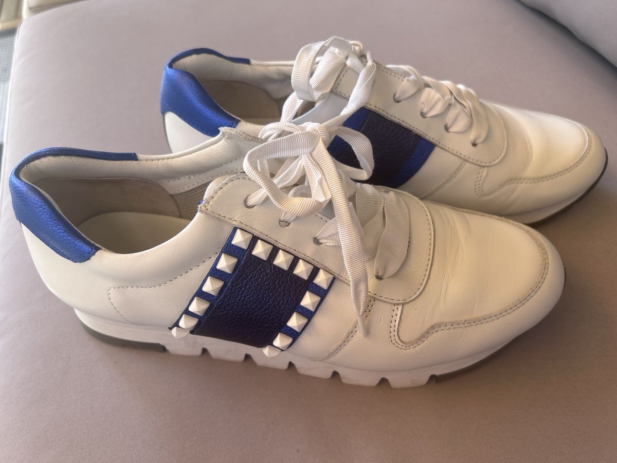 Kennel + Schmenger Scarpe da donna: KENNEL&SCHMENGER sneakers cuir blanc-bleu – Nuovo (secondo la descrizione) da Genève venduto da donpepe10 1