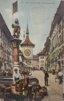 BERN - Bärenbrunnen und Zeitglockenturm