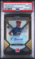 Topps Tier One bundesliga Tom Bischof Rookie Auto /25 PSA 10