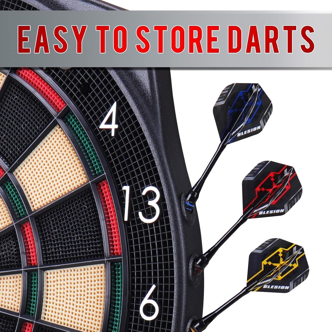 Tiro con l'arco: Dartscheibe Elektronisch mit 12 Pfeilen E-Dartboard – Nuovo e nell'imballaggio originale da Schaffhausen venduto da smarastore 4