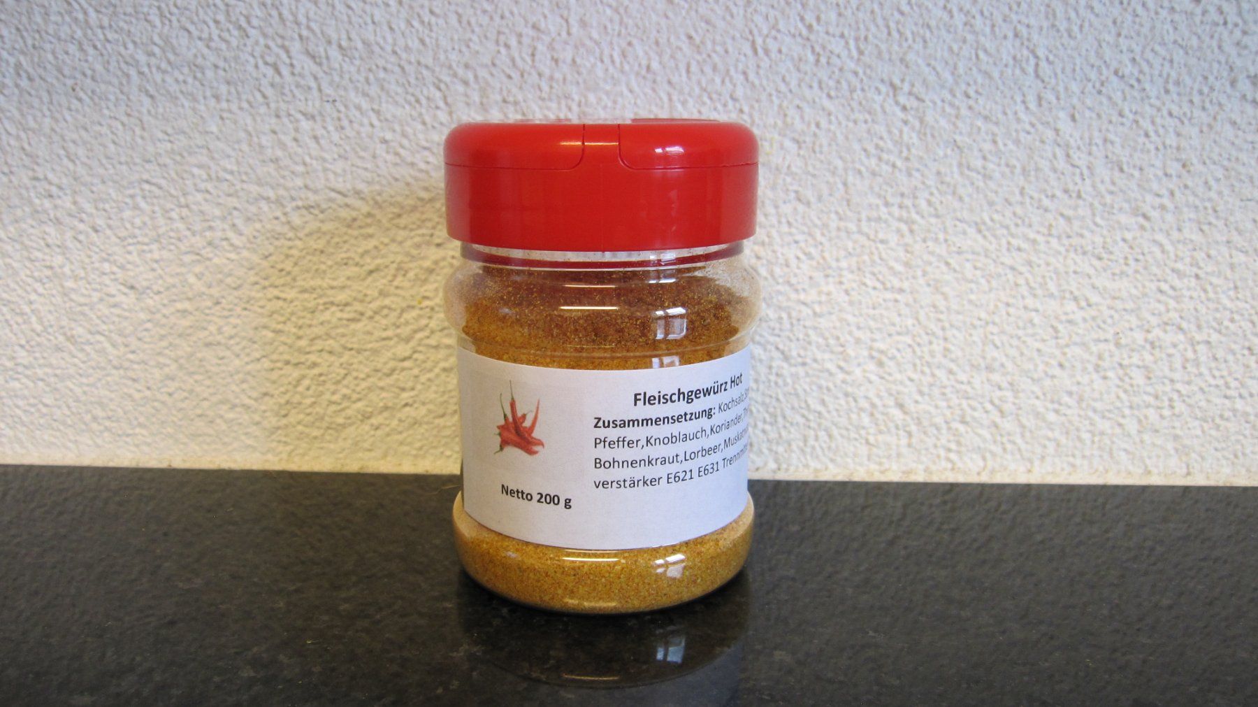 Lebensmittel & Spezialitäten: Hot Fleischgewürz 200 g – Neu und originalverpackt aus Dotzigen von Profi02