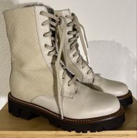 Bottes d’hiver en cuir et fourrure, T 36.5