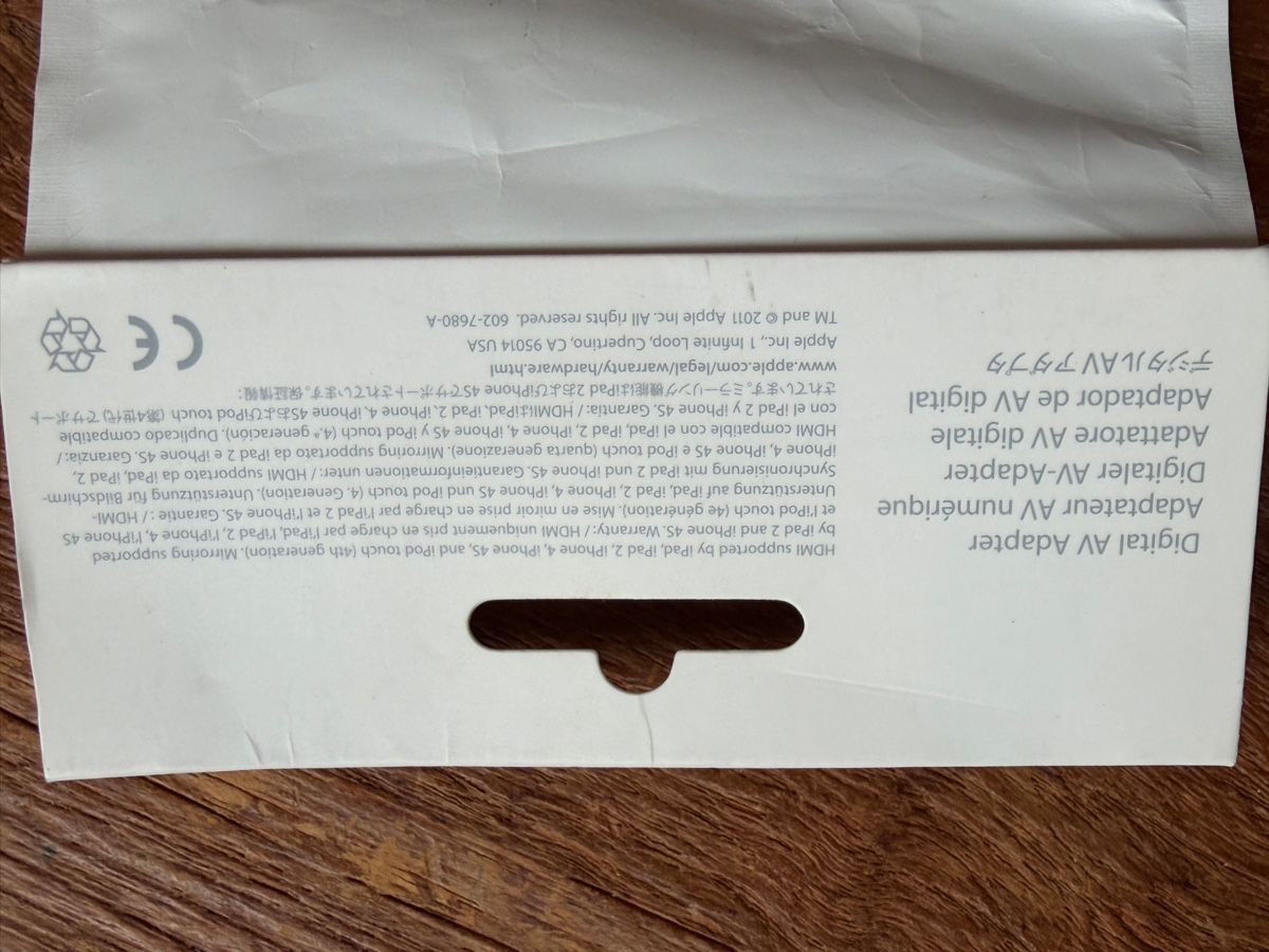 Apple Laufwerke & Adapter: Apple Digital AV Adapter MC953ZM/A - Neu & Original! – Neu (gemäss Beschreibung) aus Birmensdorf ZH von PolzerJ1 2
