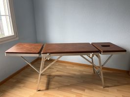 Massagetisch faltbar braun mobil, guter Zustand