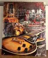 Wandbild New York Motiv mit Gitarre und Flasche