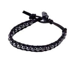 "El Vagabundo" Armband, Hämatit Kugeln