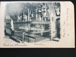Alte Postkarte Gnadenkapelle Mariastein  5er Ziffer 1905