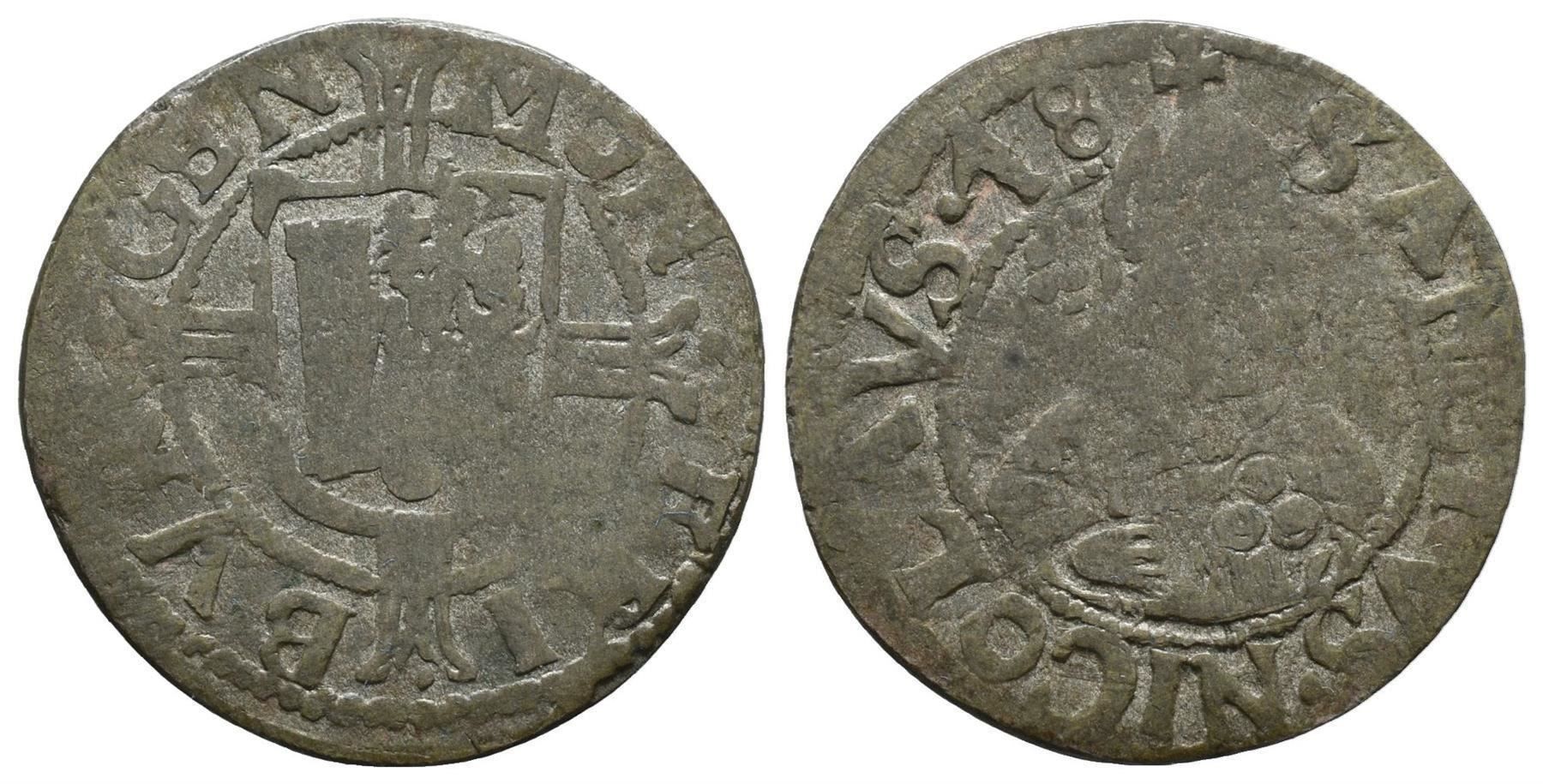 Alle Münzen: Freiburg Batzen 1618 oder 1648   /2452 – Gebraucht aus Trimbach von Solothurn1