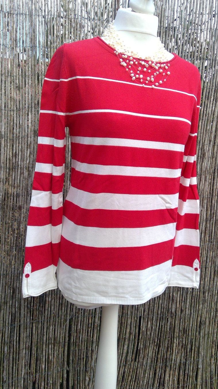 Maglioni & Felpe: Pullover rayé rouge & blanc OVS, taille M, NEUF – Nuovo e nell'imballaggio originale da Agiez venduto da chouchanelle 2
