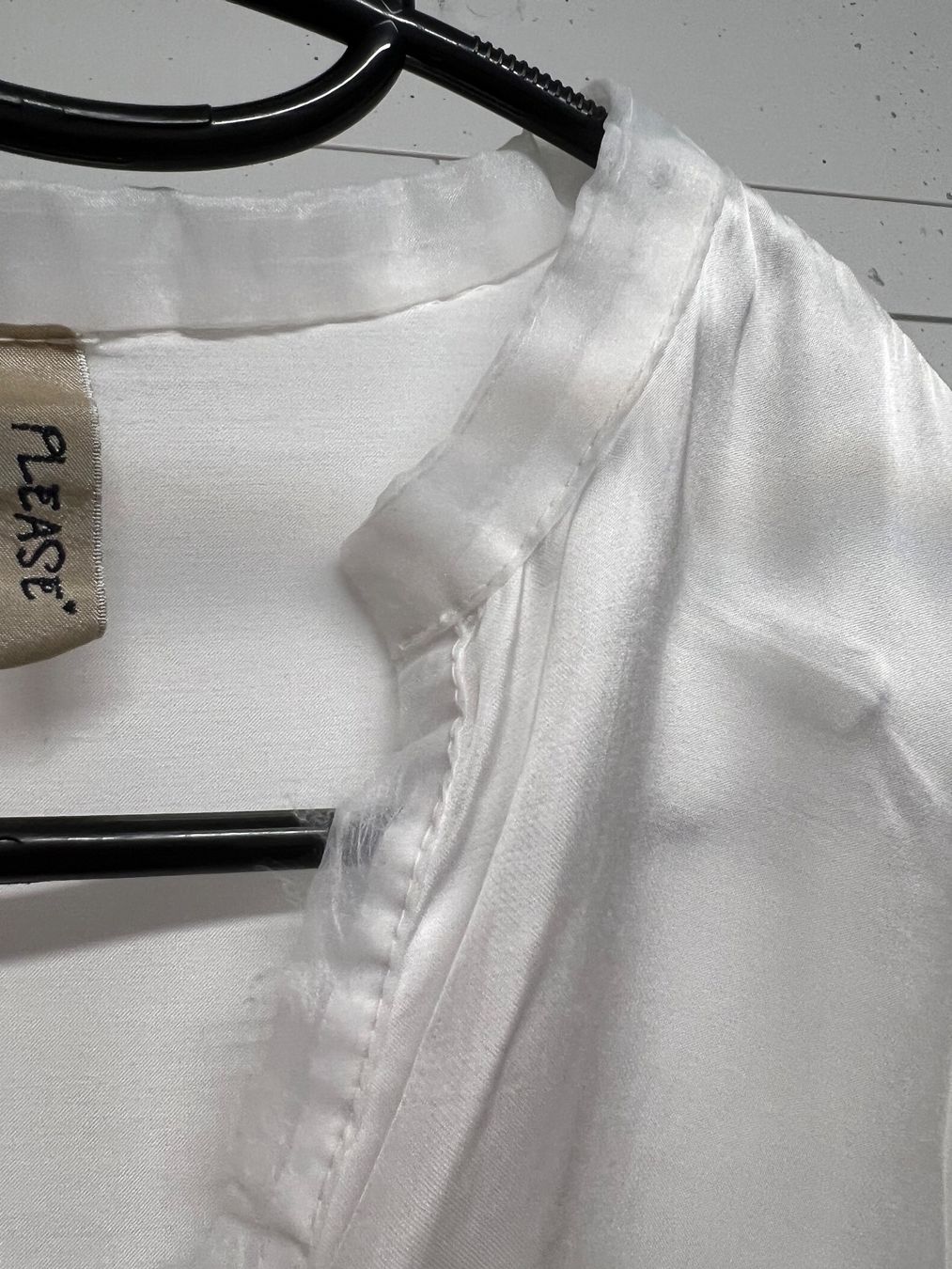 Please Jeans Camicette: Longbluse weiss von Please Gr. S – Usato da Meilen venduto da Masupilamy 4