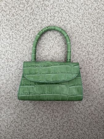 Grüne Mini Tasche mit Kroko-Optik, neuwertig, Sommer ☀️