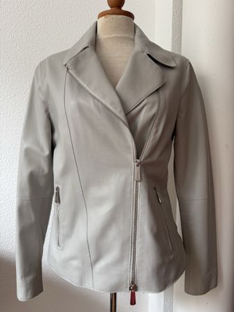 Veste Oakwood en cuir de mouton gris, taille S