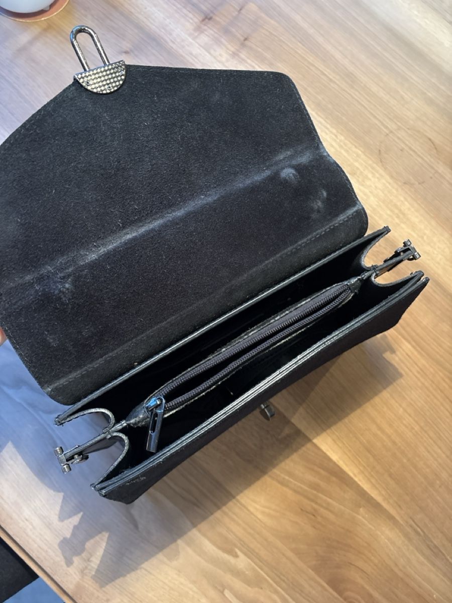 Borse da donna: Handbag black suede and leather – Usato da Zürich venduto da Asybb 2
