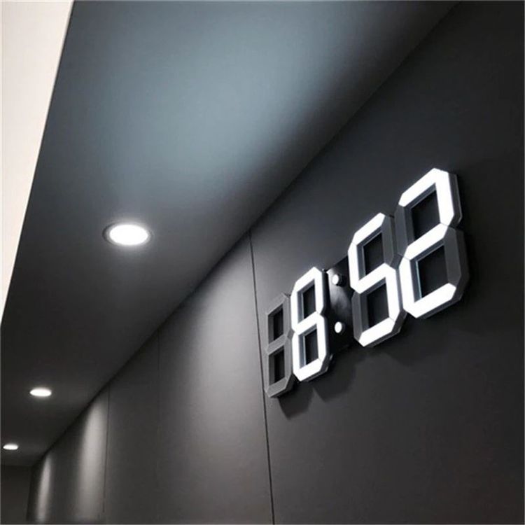 Horloge murale digitale LED avec alarme