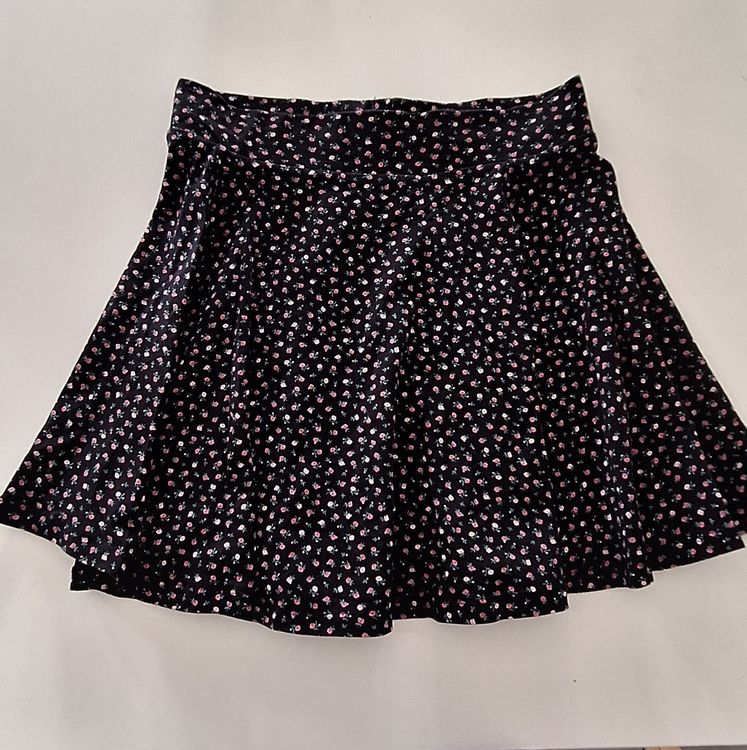 Jupe Longue Noire À Imprimé Fleur | Ensembles | FR