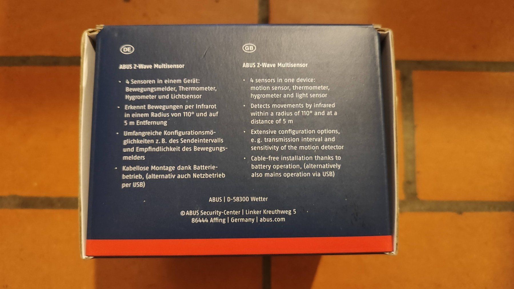 Componenti elettronici: *NEU & OVP!!* ABUS Z-Wave Multisensor SHBW10000 – Nuovo e nell'imballaggio originale da Zürich venduto da techguru007 3