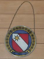 Wappen Thun Glasmalerei Deko Anhänger Kette Vintage Ra...